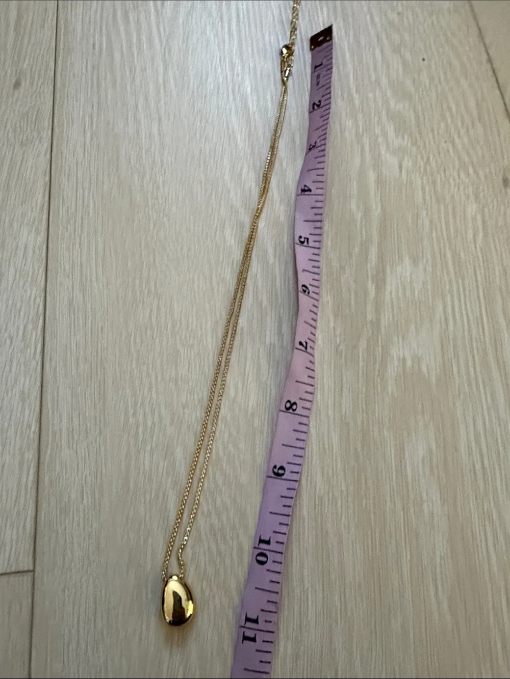House of Harlow 1960 Gold Teardrop Pendant on Fine Chain